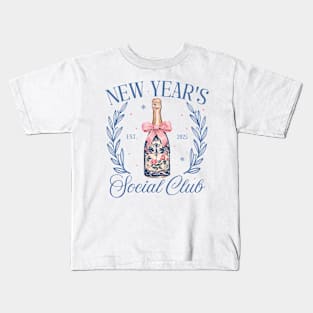 New Year's Social Club Celebration New Years Eve Kids T-Shirt